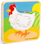 Bigjigs Toys Puzzle Životný cyklus sliepky