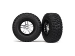 Traxxas koleso 2.2/3.0", disk SCT Split-Spoke saténový-čierny, pneu KM2 (2)