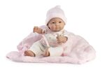Guca 855 New Born dievčatko - realistická bábika  s celovinylovým telom - 25 cm