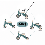 PETITE&amp;MARS Tricycle multifonction 4 en 1 Drift Misty Green
