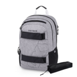 Zaino per studenti + astuccio OXY Sport Grey Melange
