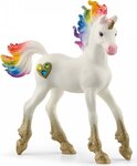 Schleich Jednorožec žriebä srdiečkové dúhové