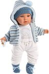 Llorens 42405 BABY ENZO - realistická bábika so zvukmi a mäkkým látkovým telom - 42 cm