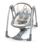 INGENUITY Altalena convertibile da viaggio con melodia Bella Teddy™ 0m+ fino a 9kg
