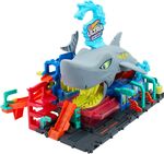 Mattel Hot Wheels City color reveal - Autoumyvareň so žralokom