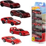 Mattel Hot Wheels járműkészlet 5 Ferrari kisautó