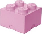 LEGO® úložný box 4 - svetlo ružová 250 x 250 x 180 mm