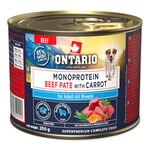 Konzerva Ontario Adult monoprotein hovädzie paté s mrkvou 200g