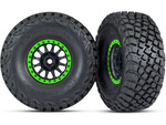 Traxxas koleso 3.2/2.2", disk Method Racing zelený, pneu Baja KR3 (2)