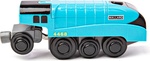 Bigjigs Rail Elektrická lokomotíva Mallard modrá
