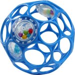 OBALL Hračka Oball RATTLE 10 cm modrá