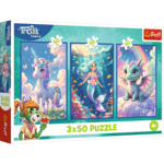 Trefl Puzzle 3x50 Familie Treflik / Zusammen in der bunten Welt