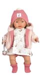 Llorens 42168 CARLA - muñeca realista con sonidos y cuerpo de tela suave