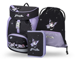 BAAGL SET 3 Airy Kuromi Fortune Dream: zaino, astuccio, sacchetto GRS