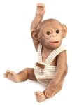 Guca 10305-1 REBORN SCIMMIA – scimmietta realistica bambola con corpo in vinile intero – 25 cm