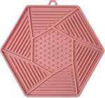 Podložka lízacia Epic Pet Lick&amp;Snack hexagon svetlo ružový 17x15cm