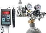 Kompletná dvojstupňová súprava CO2 s regulátorom, nočné vypínanie, 5l fľaša