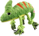 Hračka Dog Fantasy Jungle chameleón pískací zelená 28cm