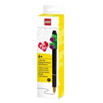 LEGO Botanicals gélové pero, čierne – ružový kvet