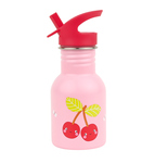 A Little Lovely Company - bouteille à boire en acier inoxydable à paroi simple, 350 ml - joyeuses ce
