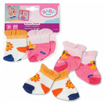 BABY born Chaussettes avec motifs (2 paires), 43 cm - rose/blanc