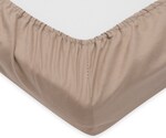 Bavlnené prestieradlo do postieľky New Baby 120x60 cm cappuccino