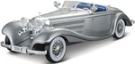 Maisto - 1936 Mercedes-Benz 500 K Typ Specialroadster, metal šedý, 1:18