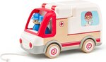 Woody Auto ambulancia so zvukmi a svetlom