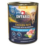 Konzerva Ontario Adult kuracie paté s príchuťou čučoriedok 800g
