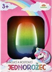 Schlüpfendes und wachsendes Einhorn im Ei