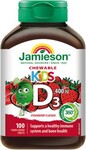 Jamieson Vitamin D3 Kids 400 IU pastile za sisanje s okusom jagode za djecu 100tbl.
