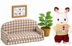Sylvanian Families Мебели Шоколадови зайци - татко на дивана