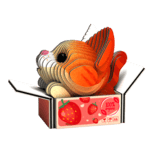 EUGY Kočka Pumpkin 3D kartonová skládačka