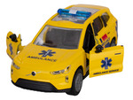 Kids Globe Traffic Volvo EX90 ambulanza NL 14cm metallo retrocarica a batteria luce,suono