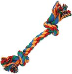 Hračka Dog Fantasy uzol bavlnený farebný 2 knôty 20cm