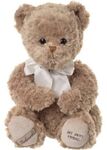 BK MAVI - Il mio migliore amico orso bruno con fiocco bianco (55 cm) Bukowski Design