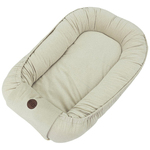 EKO Babynest Baumwolle Samt Hellbeige 85x50cm