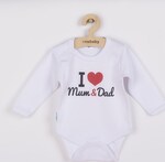 Body s potlačou New Baby I Love Mum and Dad 86 (12-18m)
