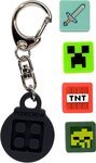 PIXIE CREW &amp; MINECRAFT Kľúčenka, čierna, 4 multipixely