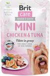 Kapsička Brit Care Mini kura a tuniak, filety v omáčke 85g