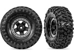 Traxxas koleso 1.9", disk TRX-4 Sport čierny polomatne chrómovaný, pneu Canyon Trail (2)