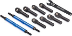 Traxxas ojnička riadenia hliníková modrá 144mm (2)