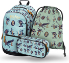BAAGL SADA 3 Core Harry Potter Fantastische Tiere: Rucksack, Federmäppchen, Tasche