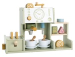 2Kids Toys Mașină de cafea din lemn cu prăjitor de pâine
