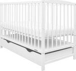 Detská postieľka so šuplíkom New Baby LILLY biela