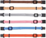 Collar Trixie identificador cachorro mezcla de colores S–M 17–25cmx10mm 6uds