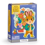 Mudpuppy Puzzle s blahoželaním Zajačik s kyticou