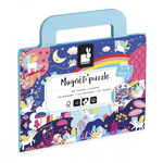 Janod Magnetipuzzle Unicorni 24 buc în formă de valiză