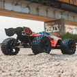 Arrma Kraton 6S V6 BLX 1:8 4WD RTR modrá/ružová
