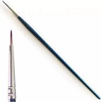 Synthetic round brush with brown tip 51281 - kulatý syntetický štětec (velikost 0/10)